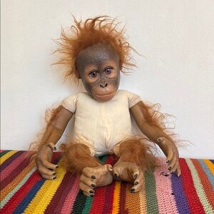 Ashton Drake Realistic monkey doll by Ina Volprich